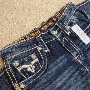 Rock Revival Carl Boot Denim Men's Size 32 x 34 NEW